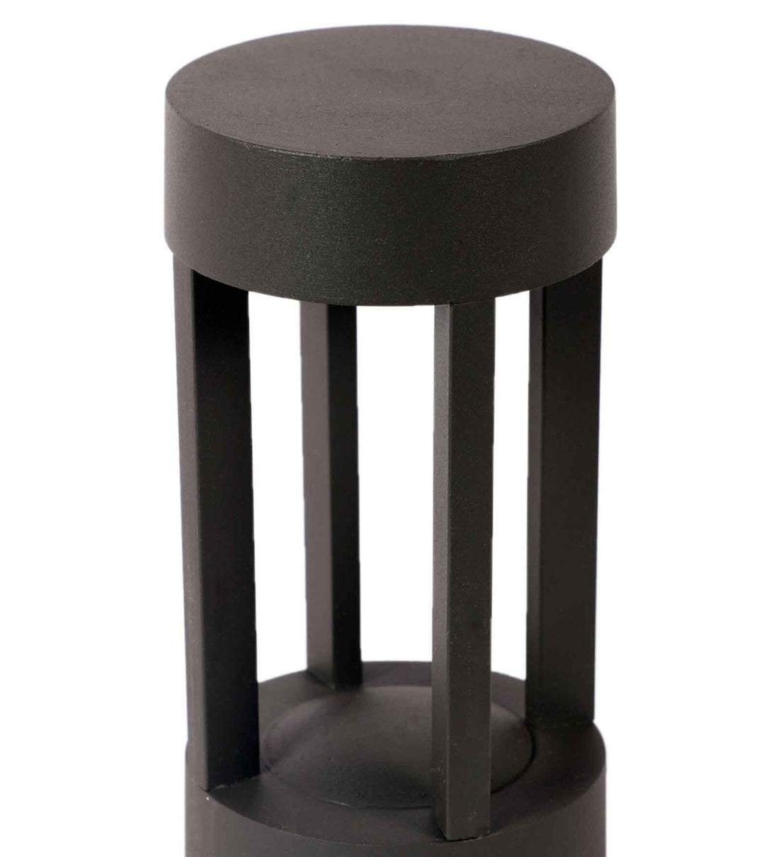 Luxiono Lighting  LED 300MM Bollard Outdoor Garden Light – Grey Body with Acrylic Diffuser | Warm White Light for Pathways, Parks, Driveways & Yards